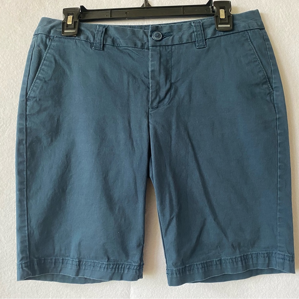 Magellan Womens Shorts Navy Blue Boyfriend Outdoors Hiking Stretch - Size 6